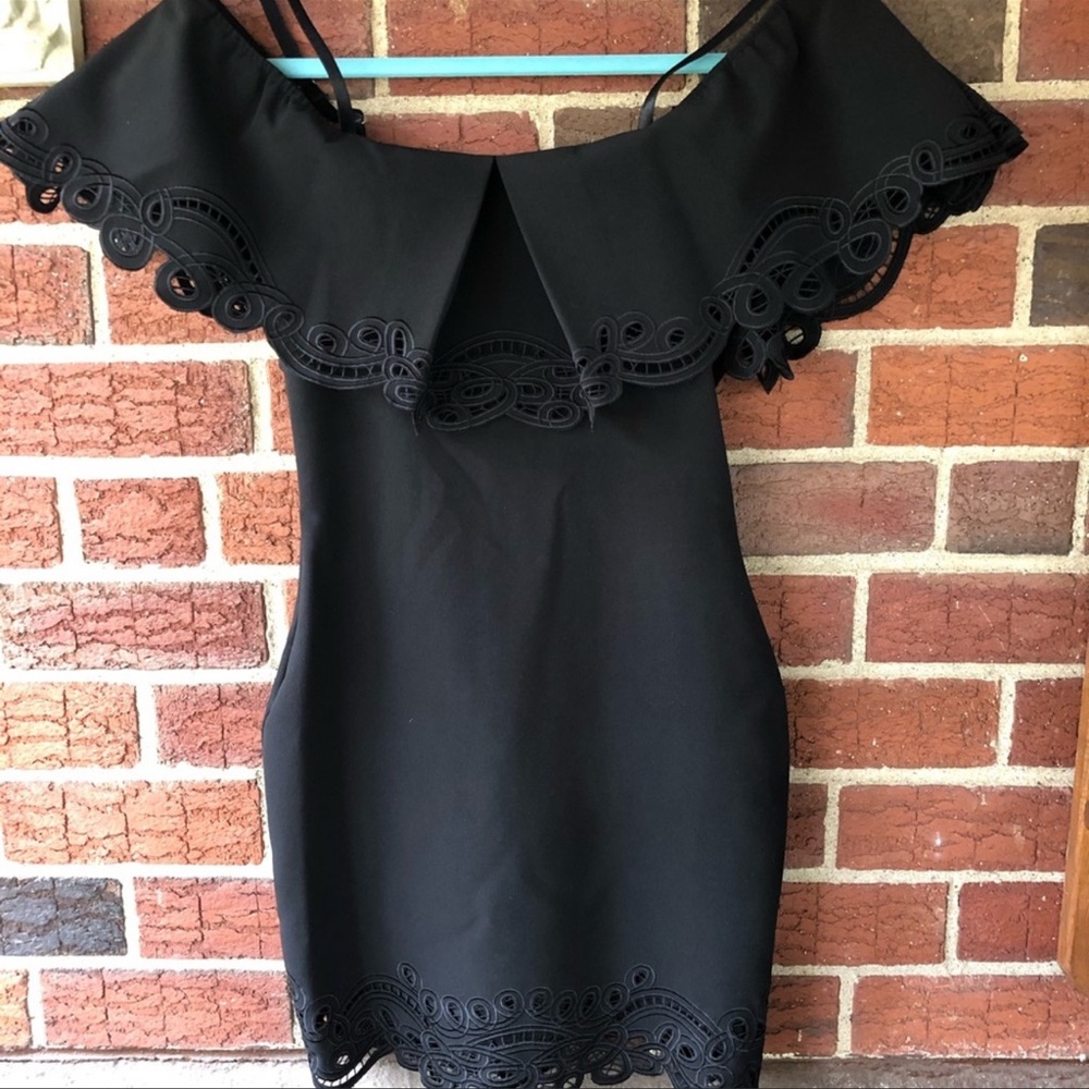 NWT Parker little black off shoulder dress Size XS